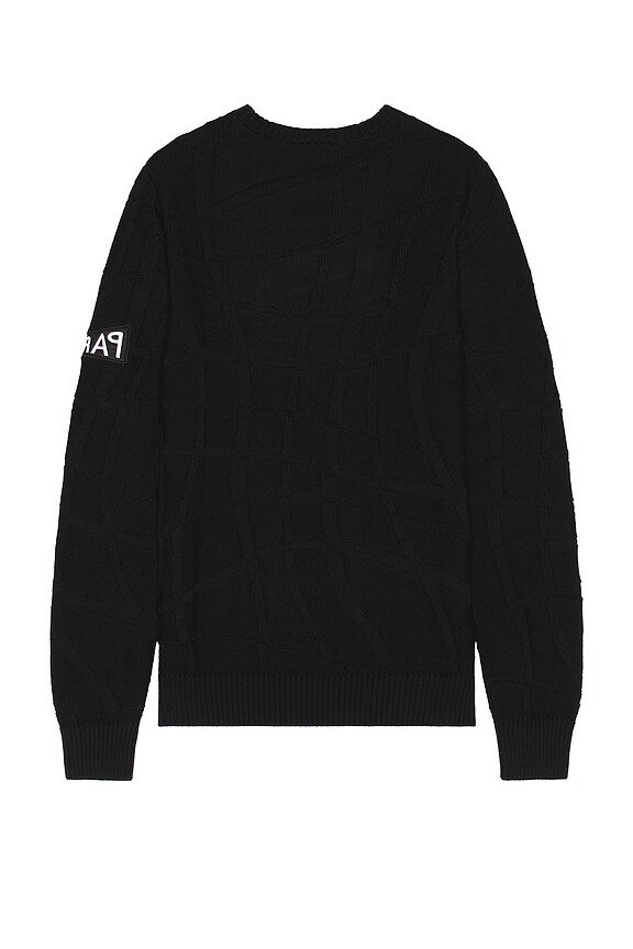 view 2 of 4 Your Boring Abstract Village Knitted Pullover in Black