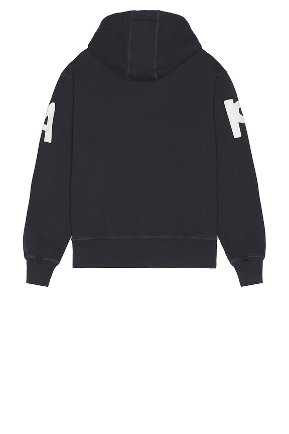 view 2 of 5 SWEAT À CAPUCHE AVEC GLISSIÈRE WORD SALAD in Dark Navy