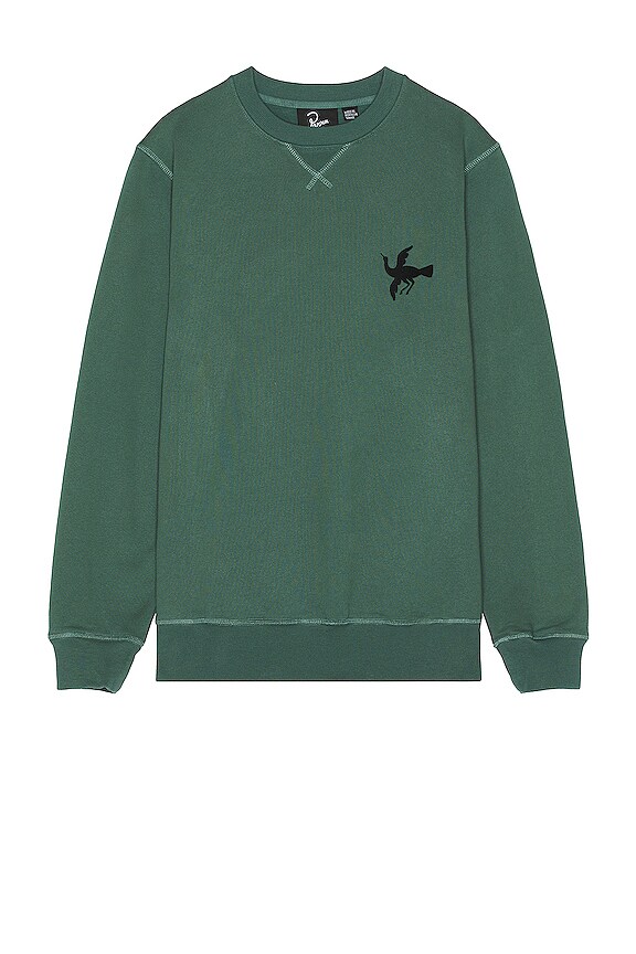 view 2 of 4 Snaked By A Horse Crewneck in Pine Green