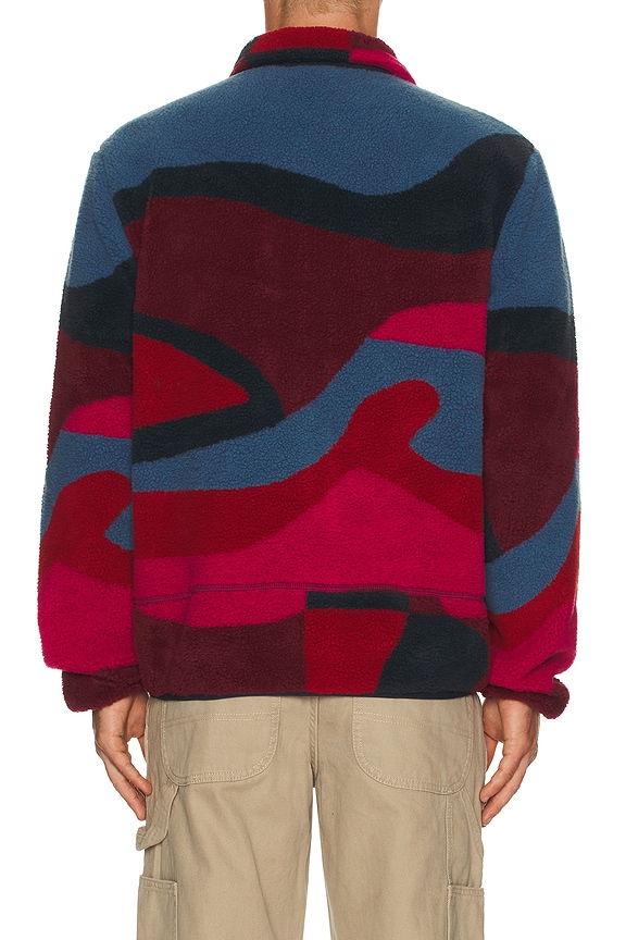 view 2 of 5 Full FTP Booster Polar Fleece Jacket in Red