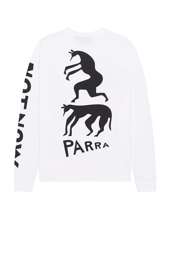 view 2 of 4 There Will Be Not Long Sleeve T-Shirt in White