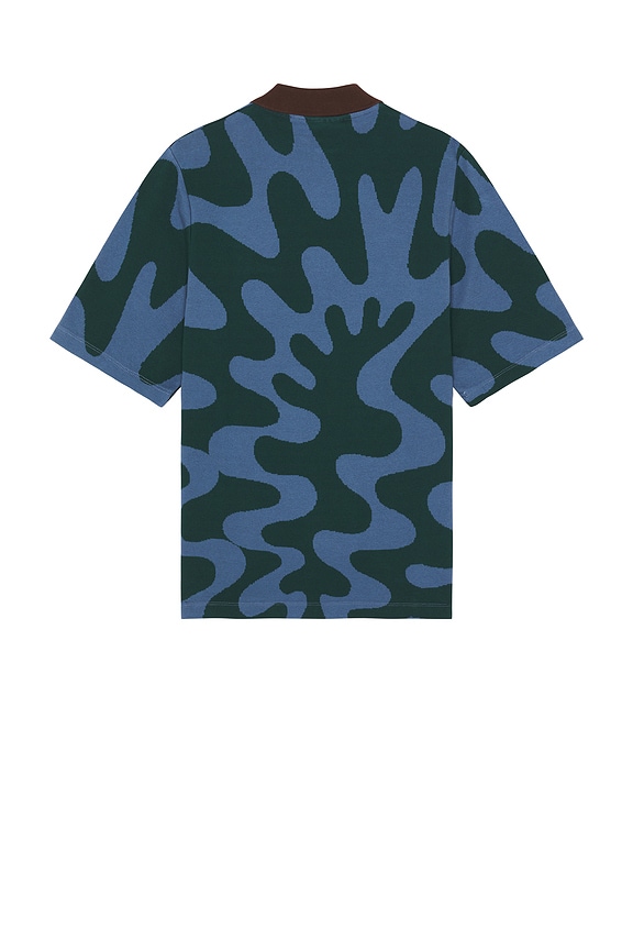 view 2 of 5 Splashed Polo Shirt in Pine Green