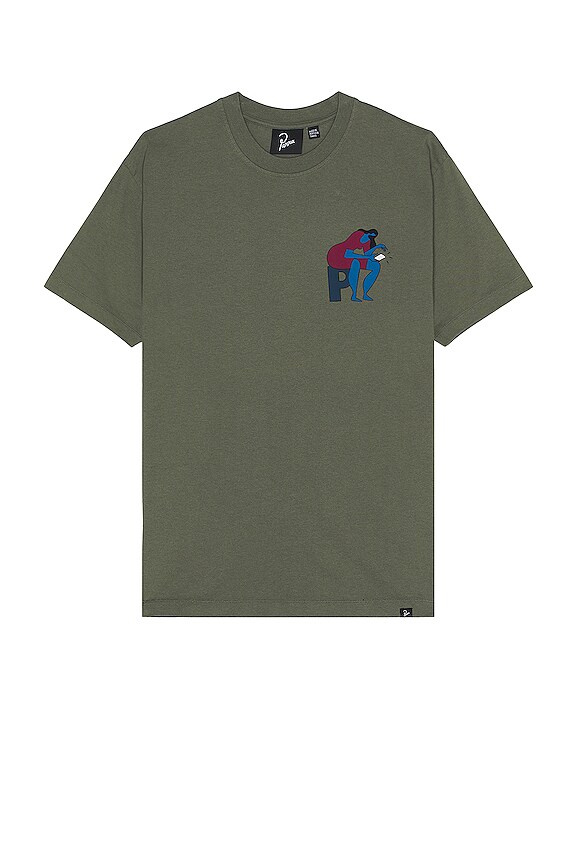 view 2 of 3 Insecure Days T-shirt in Greyish Green