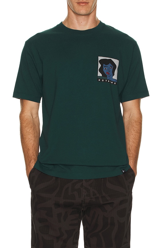 view 2 of 4 Nothing Please T-Shirt in Pine Green