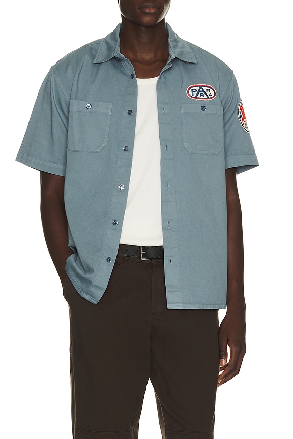 view 1 of 6 Gas Station Short Sleeve Shirt in Blue