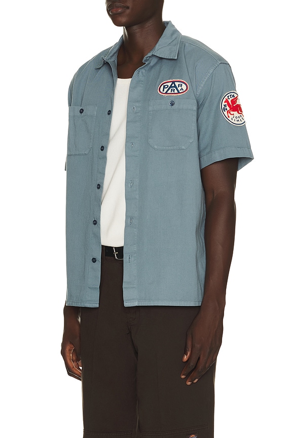 view 2 of 6 Gas Station Short Sleeve Shirt in Blue