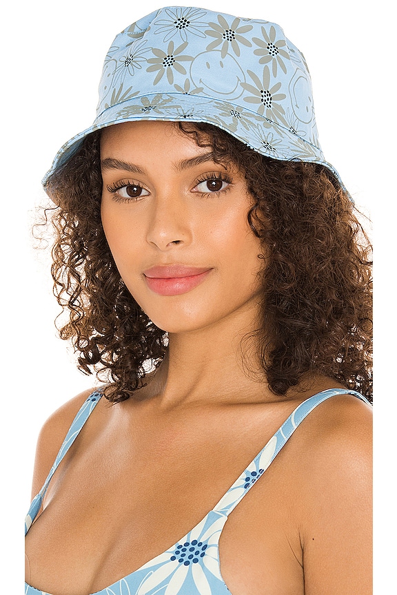 view 1 of 3 x SMILEY Modern Smiley Daisy Bucket Hat in Blue