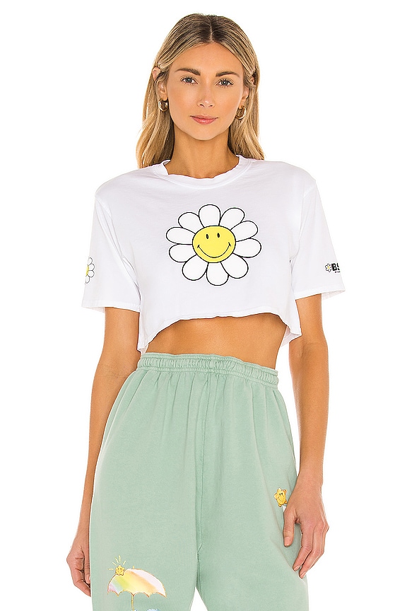 view 1 of 5 Chill Baby Crop Tee in White