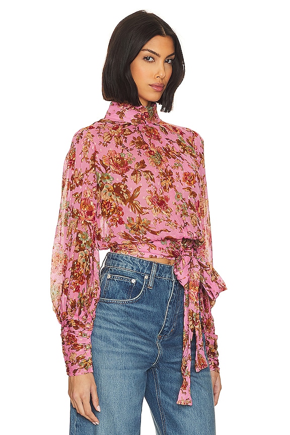 view 2 of 5 Chemisier in Pink Wallpaper