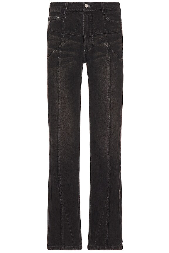 view 2 of 6 Stagger Streamline Arch Jeans in Black