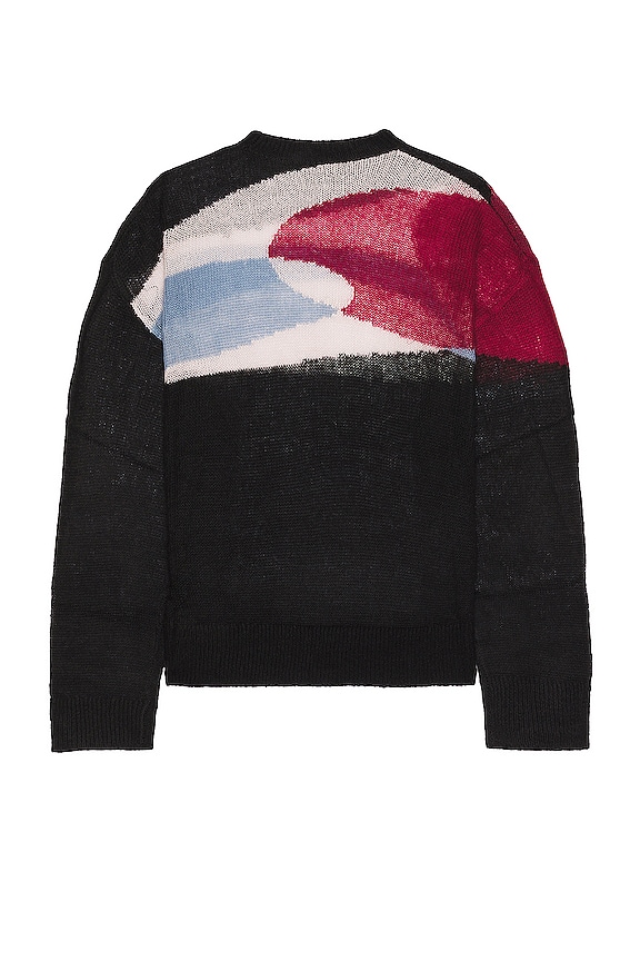 view 2 of 4 Ellipse Panelled Mohair Sweater in Black