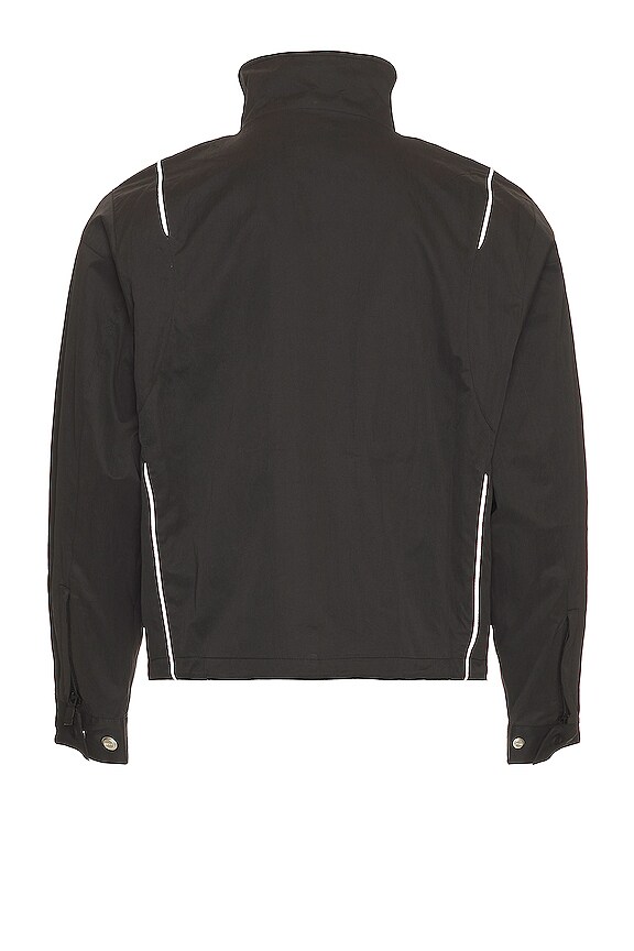 view 2 of 4 Piped 3M Reflective Track Jacket in Black
