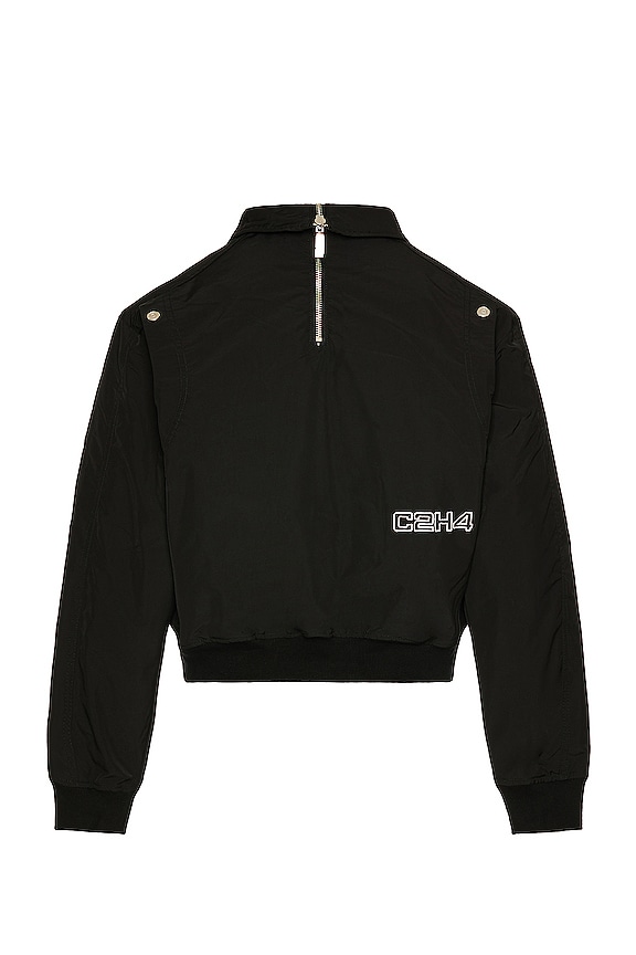 view 2 of 5 Quilted Intervein Bomber Jacket in Solemn Black