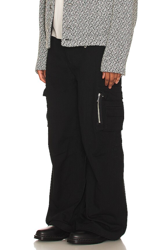 view 2 of 7 PANTALON STYLE WORKER in Faded Black