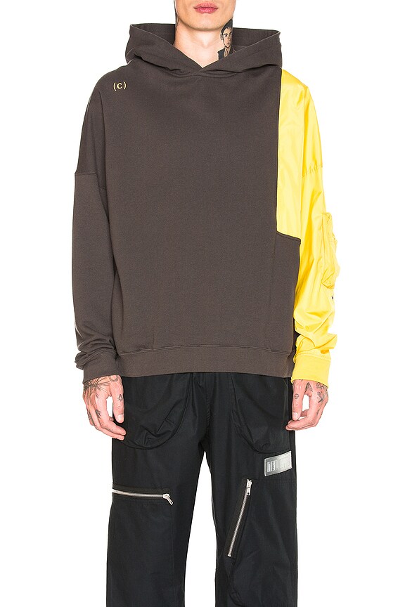 view 1 of 5 SUDADERA RECONSTRUCTED in Dark Grey