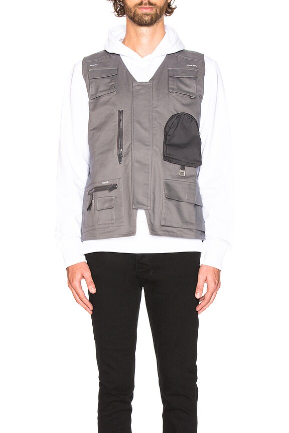 view 1 of 5 Workwear Utility Vest in Grey