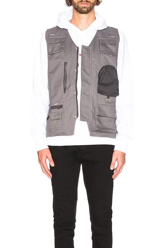 view 2 of 5 Workwear Utility Vest in Grey