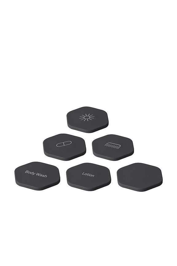 view 1 of 2 Set Of 6 Tiles in Charcoal