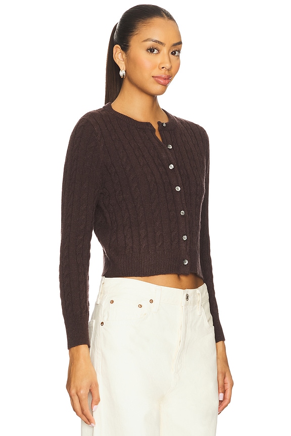 view 2 of 4 Valerie Cardigan in Chocolate
