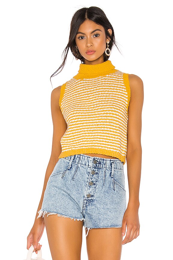 view 1 of 4 Liv Sweater Tank in Canary Yellow