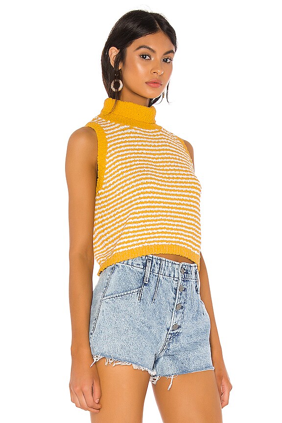 view 2 of 4 Liv Sweater Tank in Canary Yellow