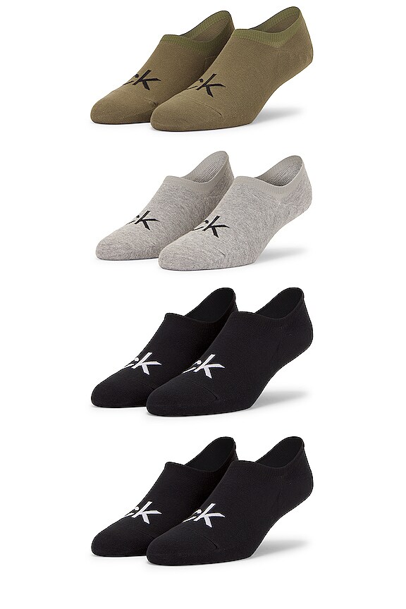 view 2 of 4 4pk Logo Liner Socks in Assorted