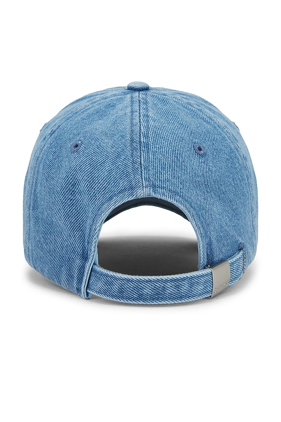 view 2 of 2 Monologo Embroidered Baseball Cap in Vintage Denim