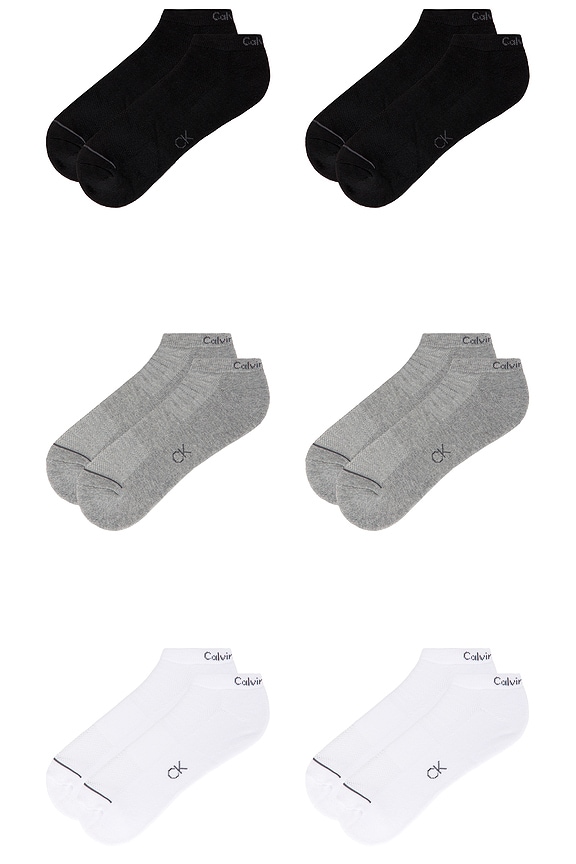 view 2 of 4 6 Pack Classic Athletic Low Cut Socks in Assorted