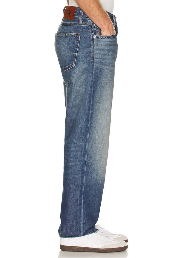 view 2 of 6 90s Straight Jeans in Blue Scallop