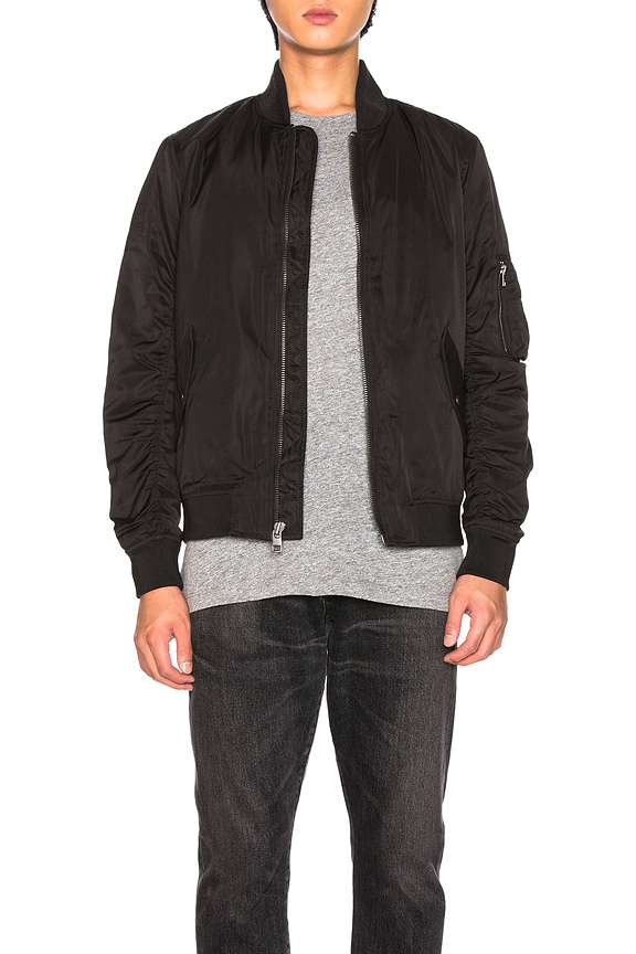 view 2 of 6 CHAQUETA LOGO BOMBER in Black