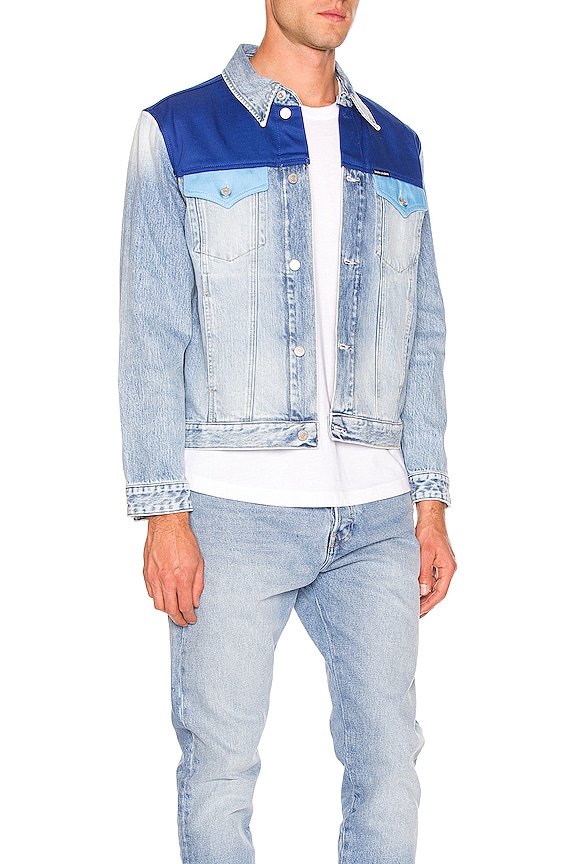 view 2 of 4 Foundation Trucker Blocked in Mohonk Light Blue Blocked