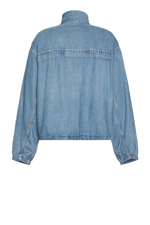 view 2 of 5 BLOUSON COUPE-VENT DENIM in Blue Retrograde