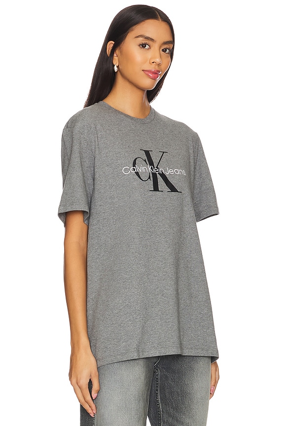 view 2 of 4 Short Sleeve Hero Monologo Tee in Grey Heather