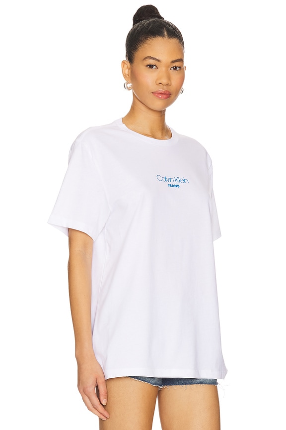 view 2 of 4 Acid Wash 20S Cotton Tee in Brilliant White