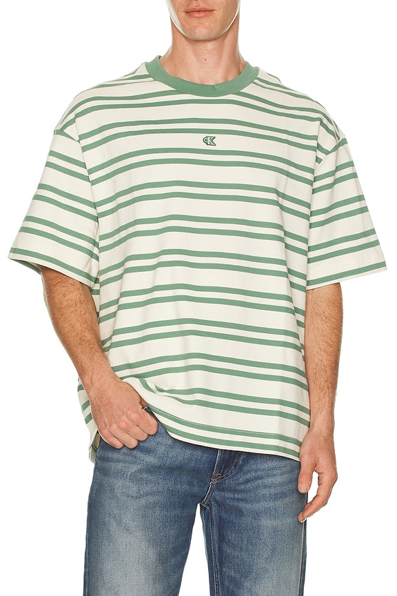 view 1 of 5 Heavyweight Stripe Jersey Tee in Tofu