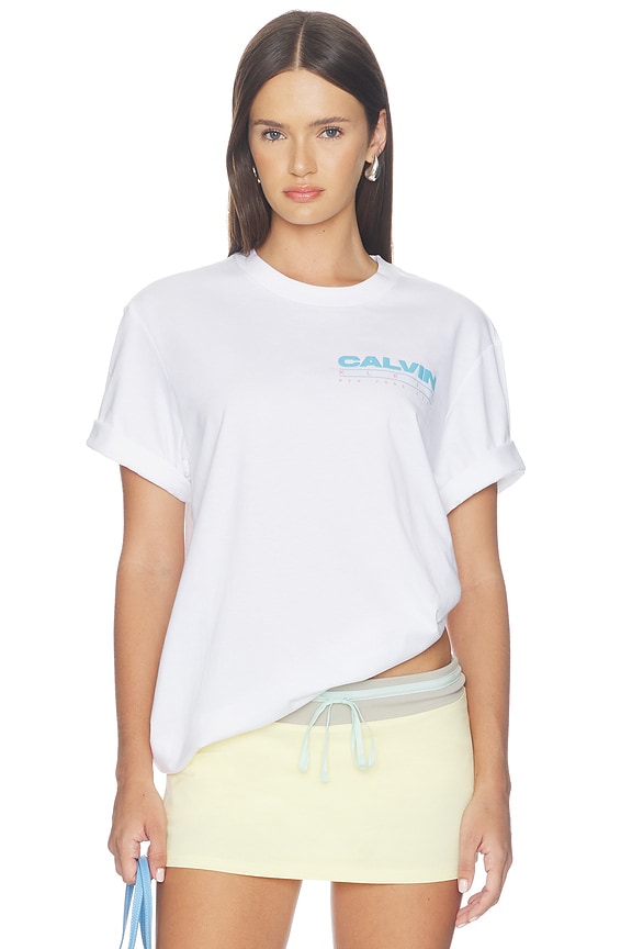 view 2 of 4 Disc Stack Graphic Tee in Bright White
