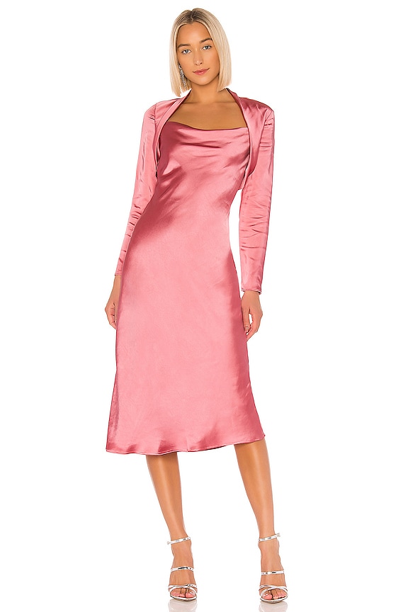 view 2 of 3 Time Flew Dress in Hibiscus