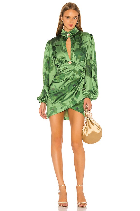 view 1 of 3 Renew Dress in Green Washed Floral