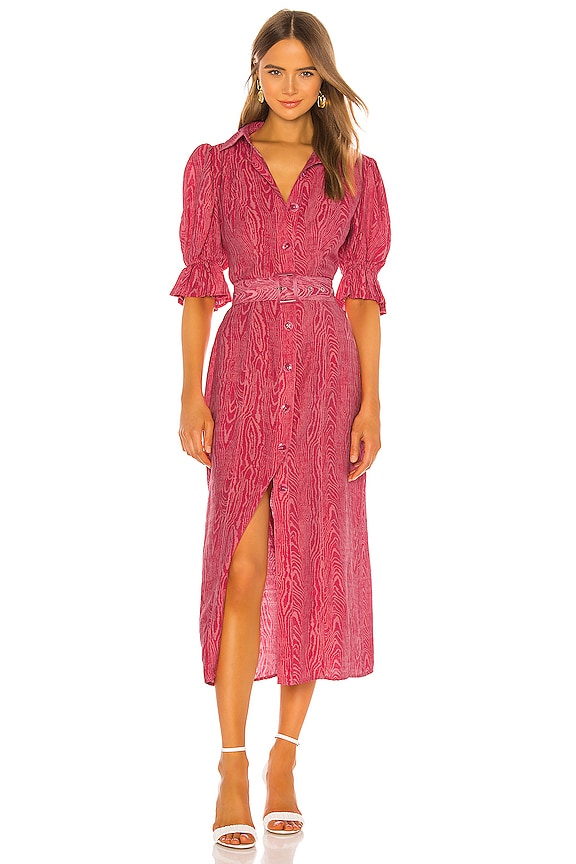 view 1 of 5 Early On Dress in Pink Woodgrain