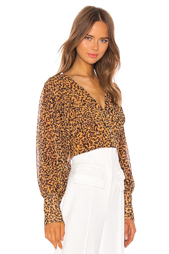 view 2 of 4 Apparent Top in Mustard Painted Spot