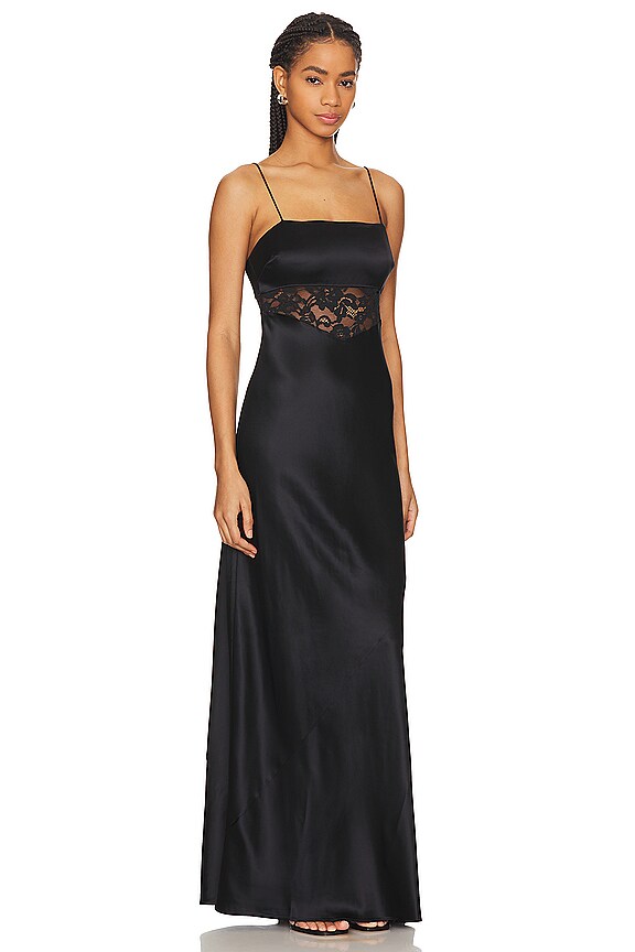 view 2 of 3 VESTIDO LARGO ZELDA in Black