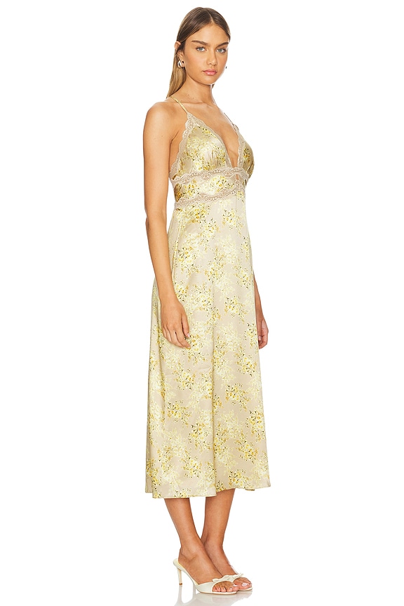 view 2 of 3 VESTIDO ROYA in Yellow Primavera