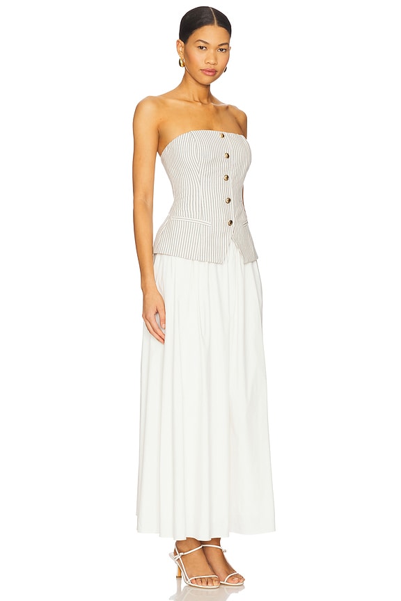 view 2 of 4 ROBE NINEVEH in Double Stripe & Macadamia