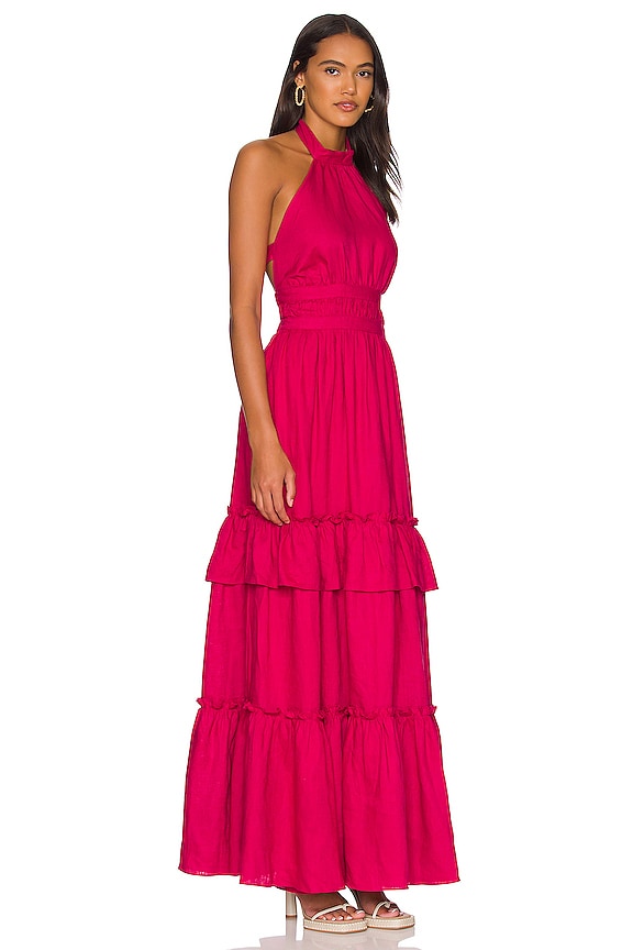 view 2 of 3 Raeann Dress in Raspberry