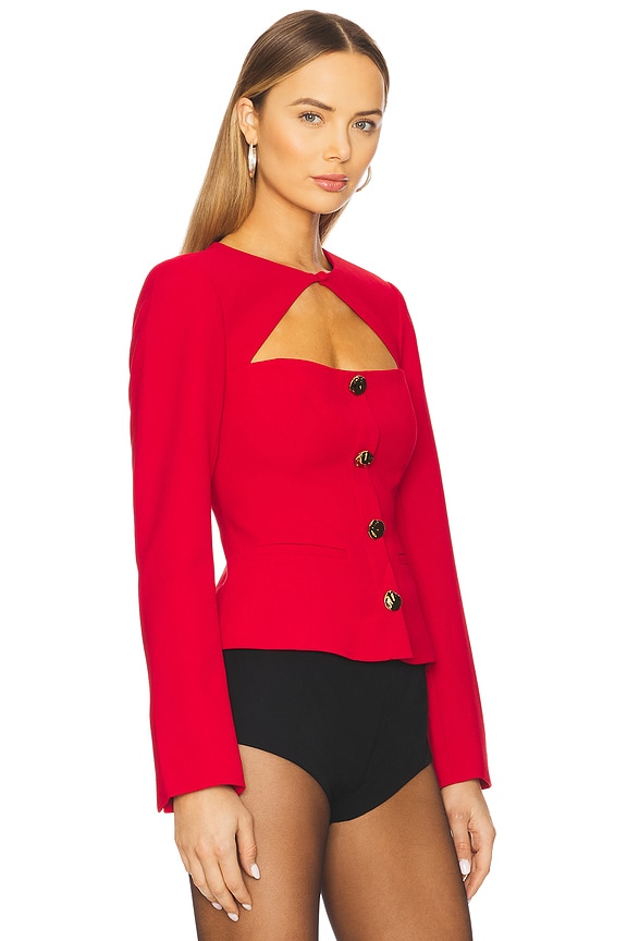 view 2 of 4 x REVOLVE Zaynab Blazer in Cardinal
