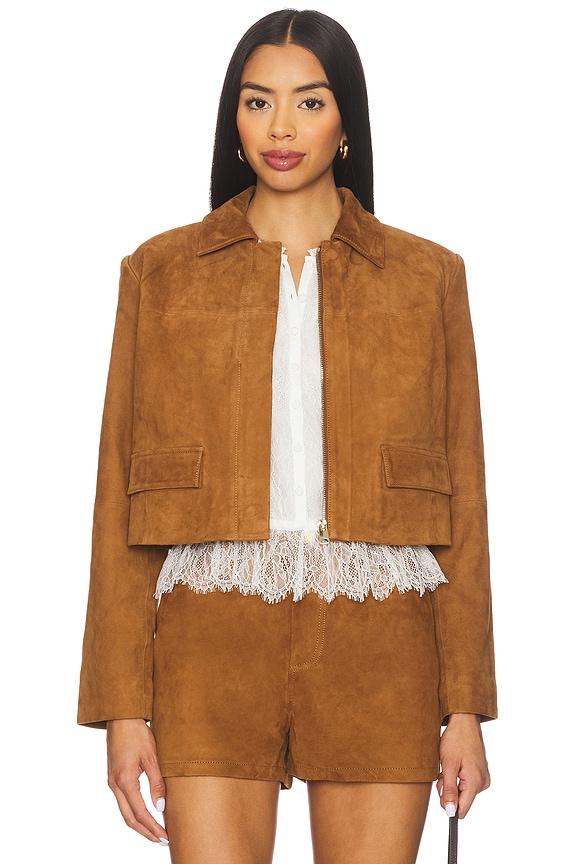 view 2 of 5 Sullivan Suede Jacket in Cognac
