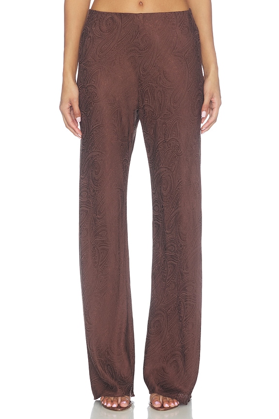 view 2 of 7 Bristol Jacquard Pant in Umber