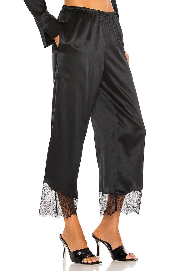 view 2 of 4 The Catrine Silk Pant in Black
