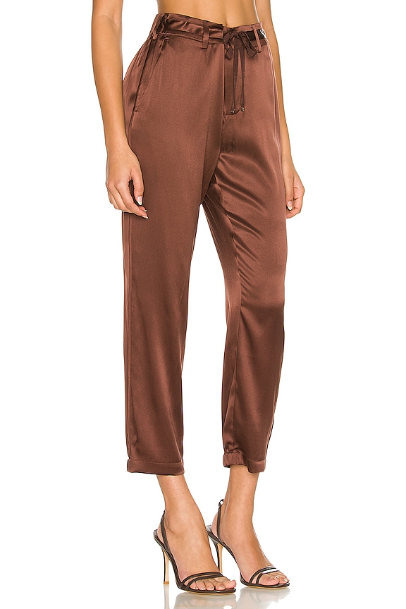 view 2 of 4 PANTALON ALEX in Chocolate