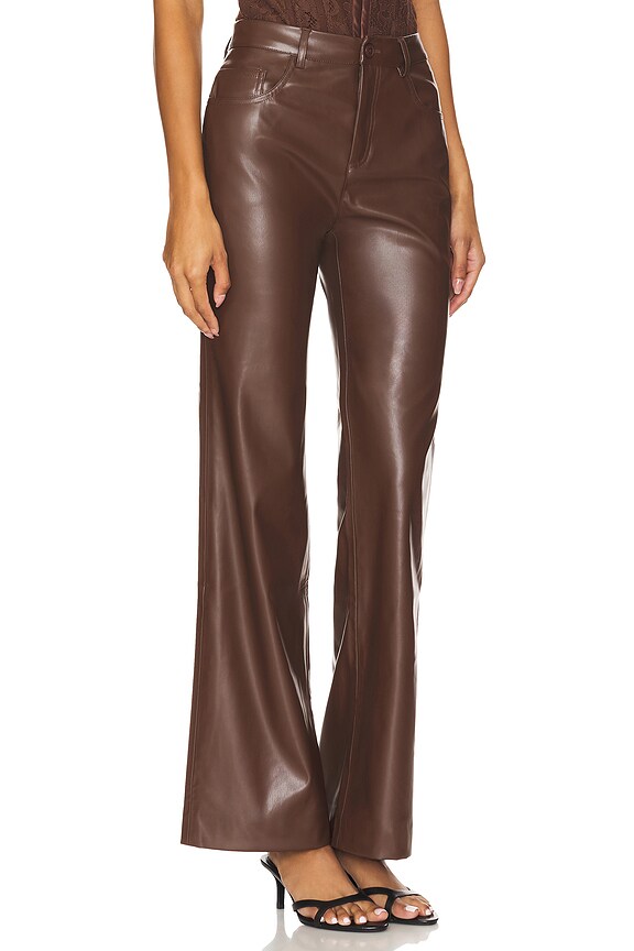 view 2 of 6 Zenobia Faux Leather Pant in Java